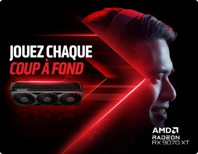 AMD Radeon RX 9070 XT chez PC Gamer Agadir Maroc - Nouvelles cartes graphiques AMD gaming
