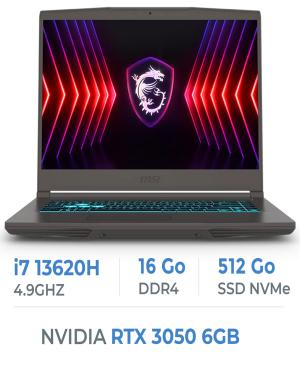 MSI Thin B13UC-3233XMA i7-13620H/16GB DDR4/512GB SSD/RTX 3050/15.6" 144Hz